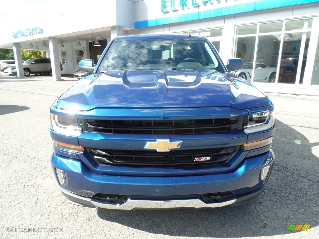 2017 Silverado 1500 LT Double Cab 4x4 - Deep Ocean Blue Metallic / Jet Black photo #3