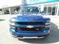 2017 Deep Ocean Blue Metallic Chevrolet Silverado 1500 LT Double Cab 4x4  photo #3