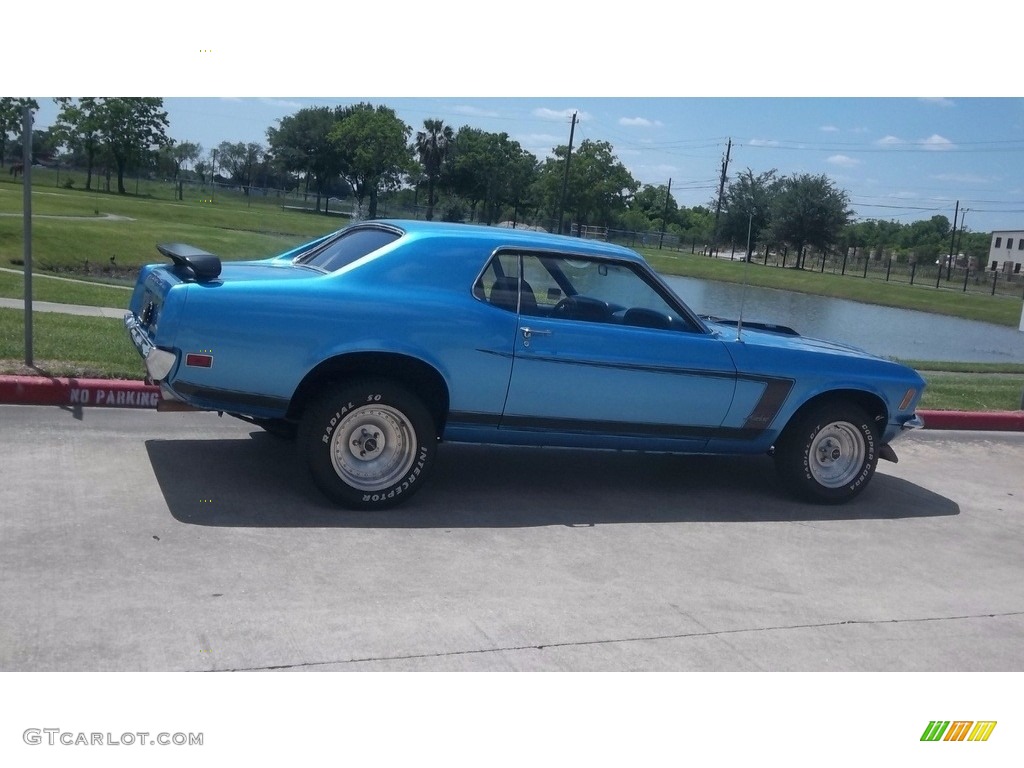 1970 Mustang Coupe - Acapulco Blue Metallic / Blue photo #2