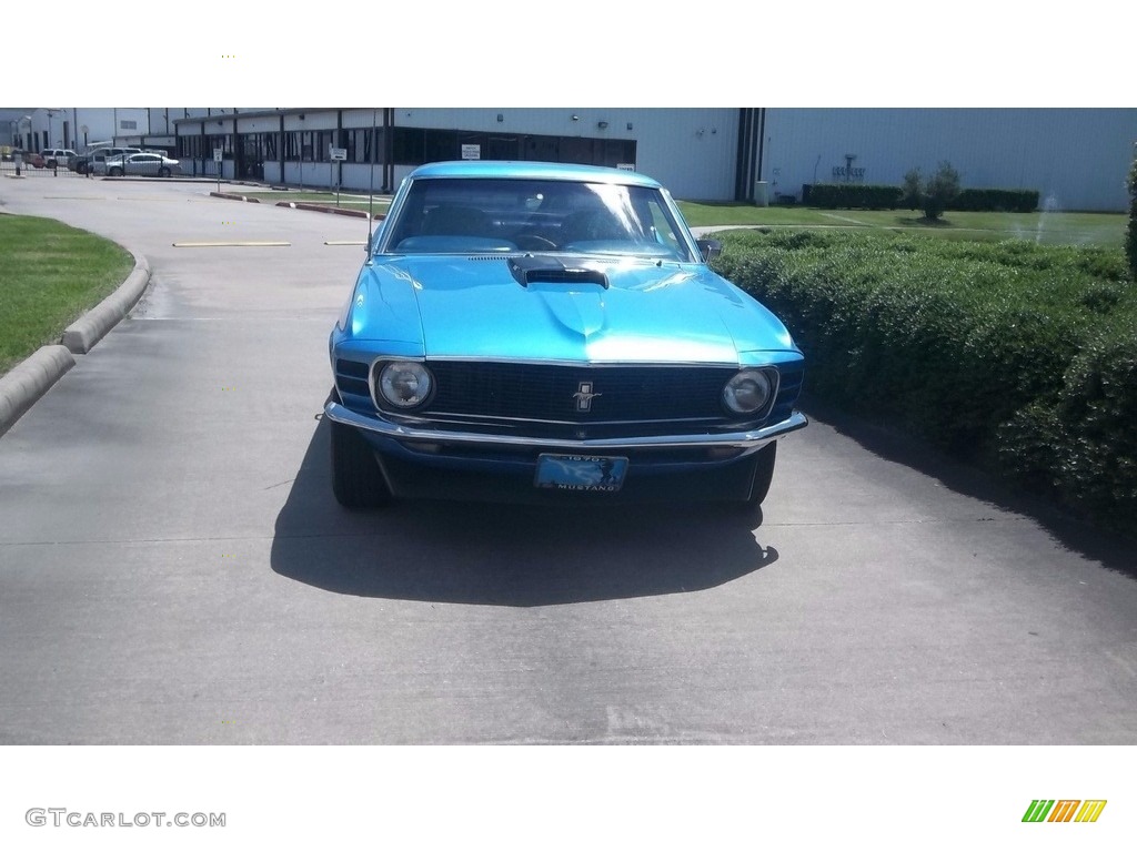 1970 Mustang Coupe - Acapulco Blue Metallic / Blue photo #3