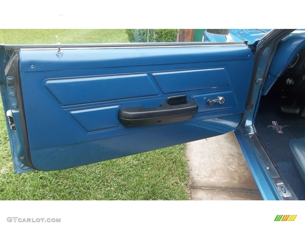 1970 Ford Mustang Coupe Blue Door Panel Photo #116242178