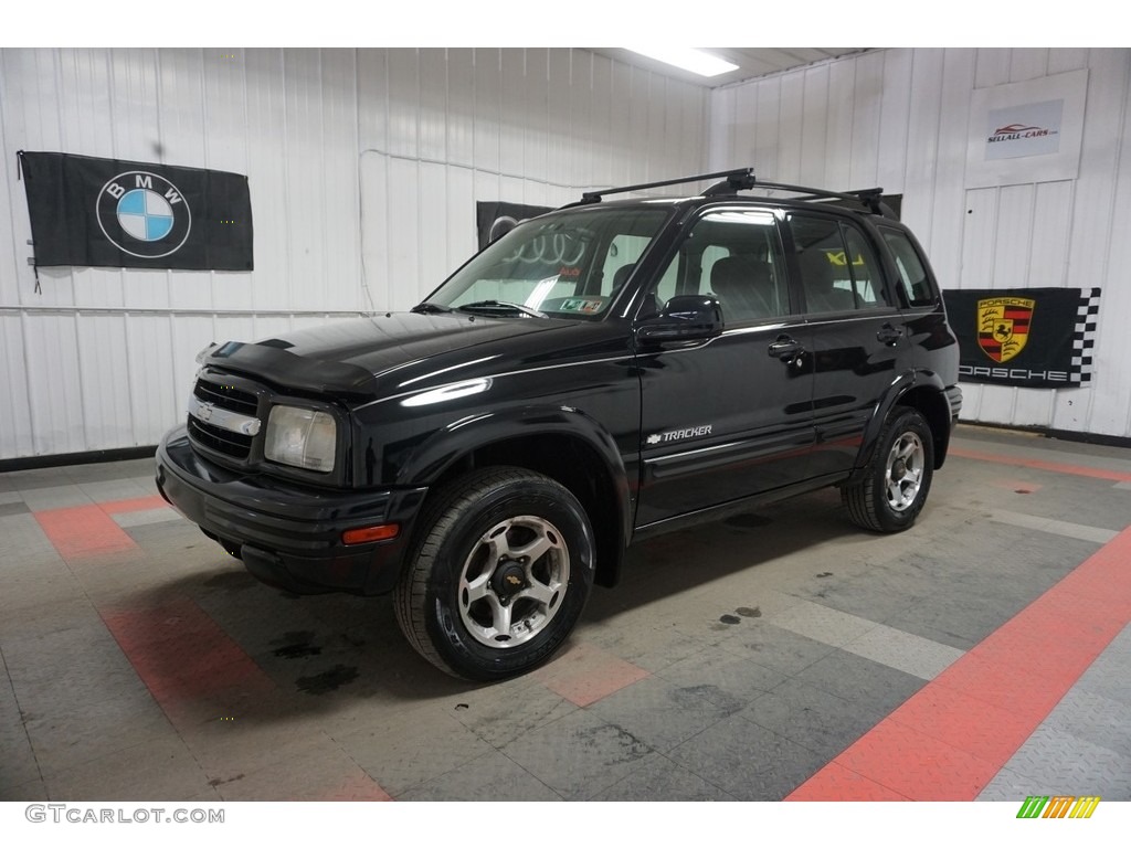 Black 2001 Chevrolet Tracker ZR2 Hardtop 4WD Exterior Photo #116242310