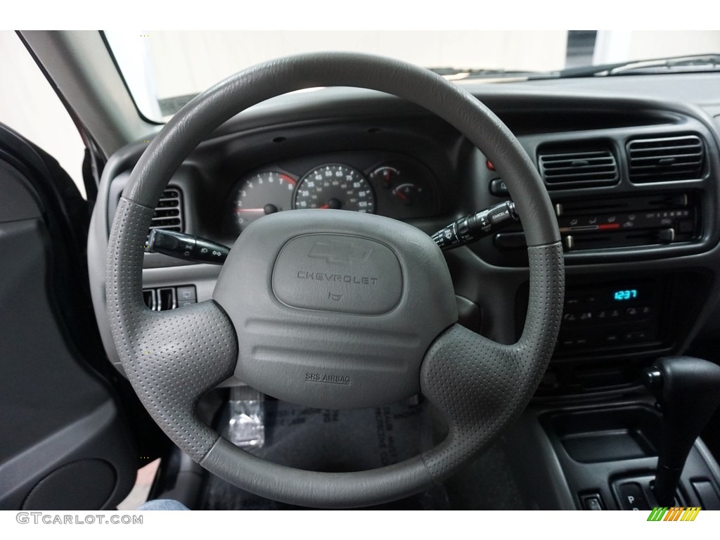2001 Chevrolet Tracker ZR2 Hardtop 4WD Medium Gray Steering Wheel Photo #116242790