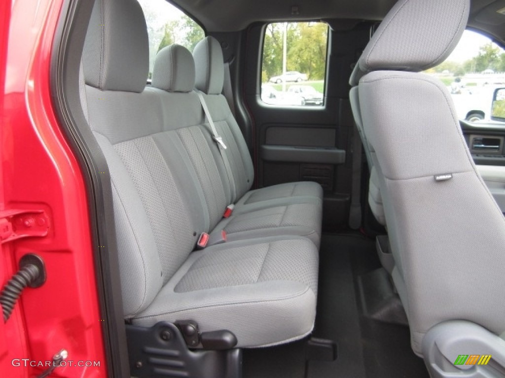 2011 F150 XL SuperCab 4x4 - Vermillion Red / Steel Gray photo #18