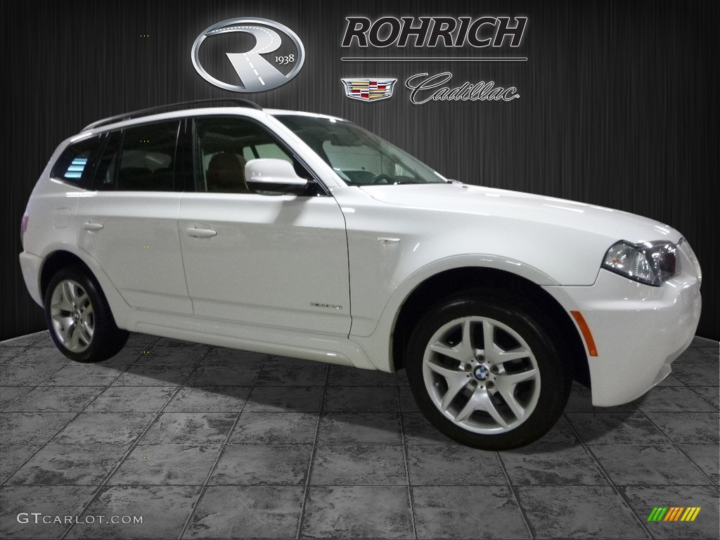 2010 X3 xDrive30i - Alpine White / Saddle Brown photo #1