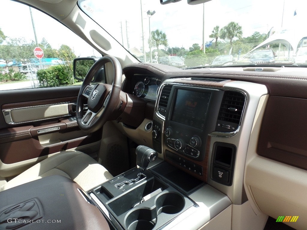 2013 1500 Laramie Crew Cab 4x4 - Deep Cherry Red Pearl / Canyon Brown/Light Frost Beige photo #11