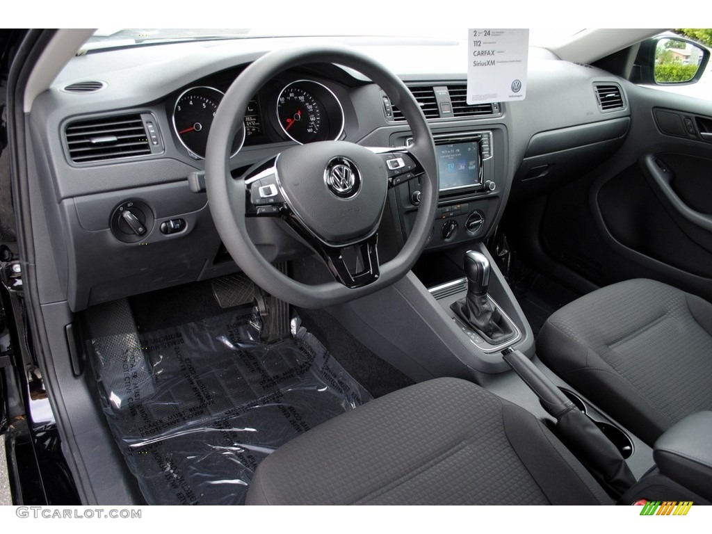 Titan Black Interior 2016 Volkswagen Jetta S Photo #116247596