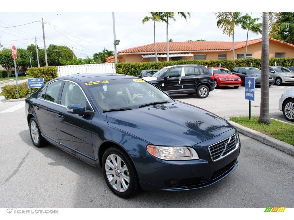 2009 S80 3.2 - Barents Blue Metallic / Sandstone Beige photo #1