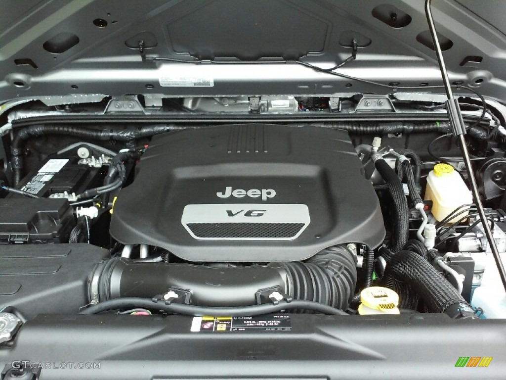 2017 Jeep Wrangler Unlimited Sport 4x4 3.6 Liter DOHC 24-Valve VVT V6 Engine Photo #116249398