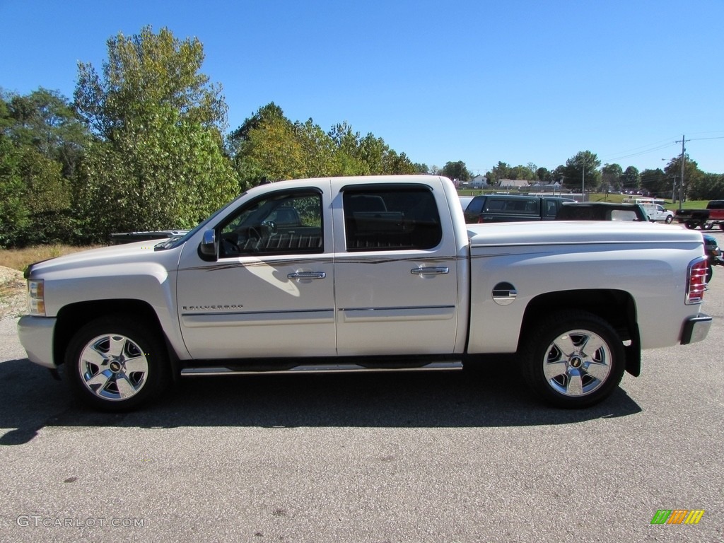 2009 Silverado 1500 LTZ Crew Cab 4x4 - White Diamond Tricoat / Ebony photo #2