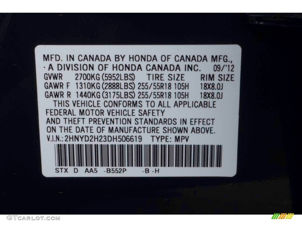 2013 MDX SH-AWD - Bali Blue Pearl / Graystone photo #17