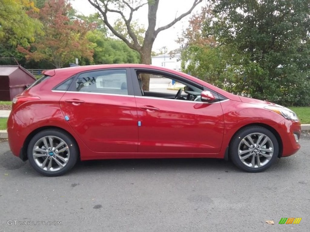 2017 Elantra GT  - Scarlet Red Pearl / Black photo #2