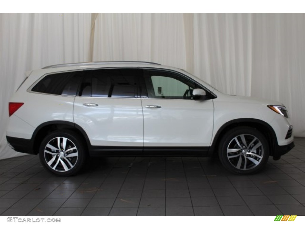 2016 Pilot Elite AWD - White Diamond Pearl / Beige photo #3