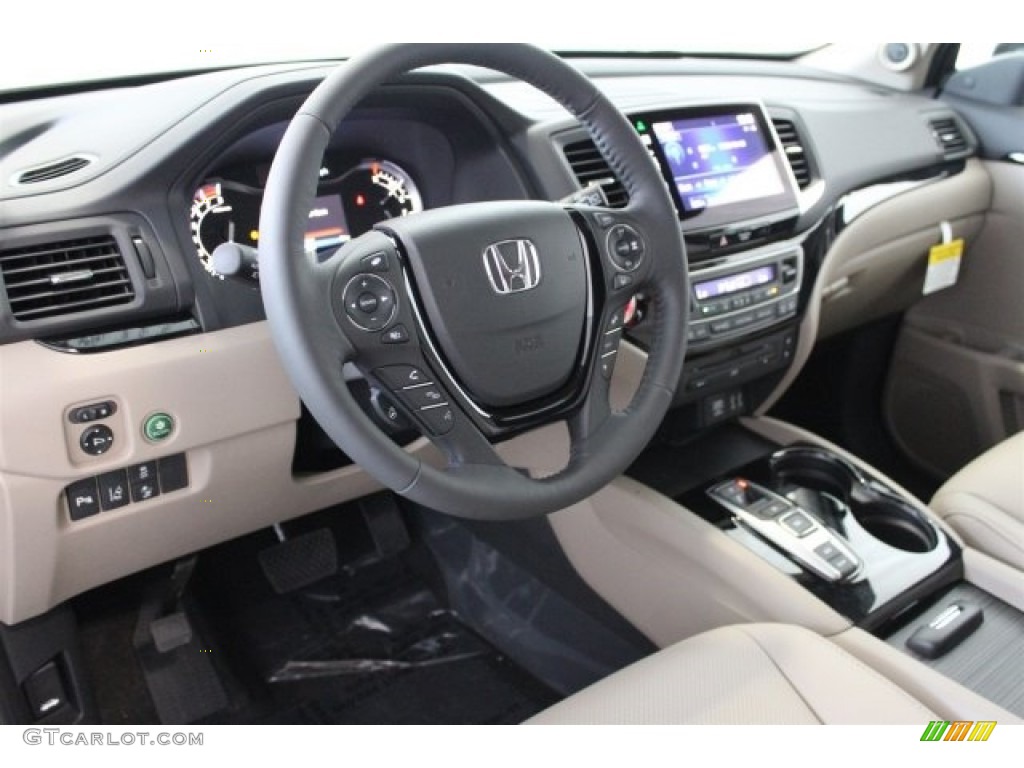 2016 Pilot Elite AWD - White Diamond Pearl / Beige photo #13