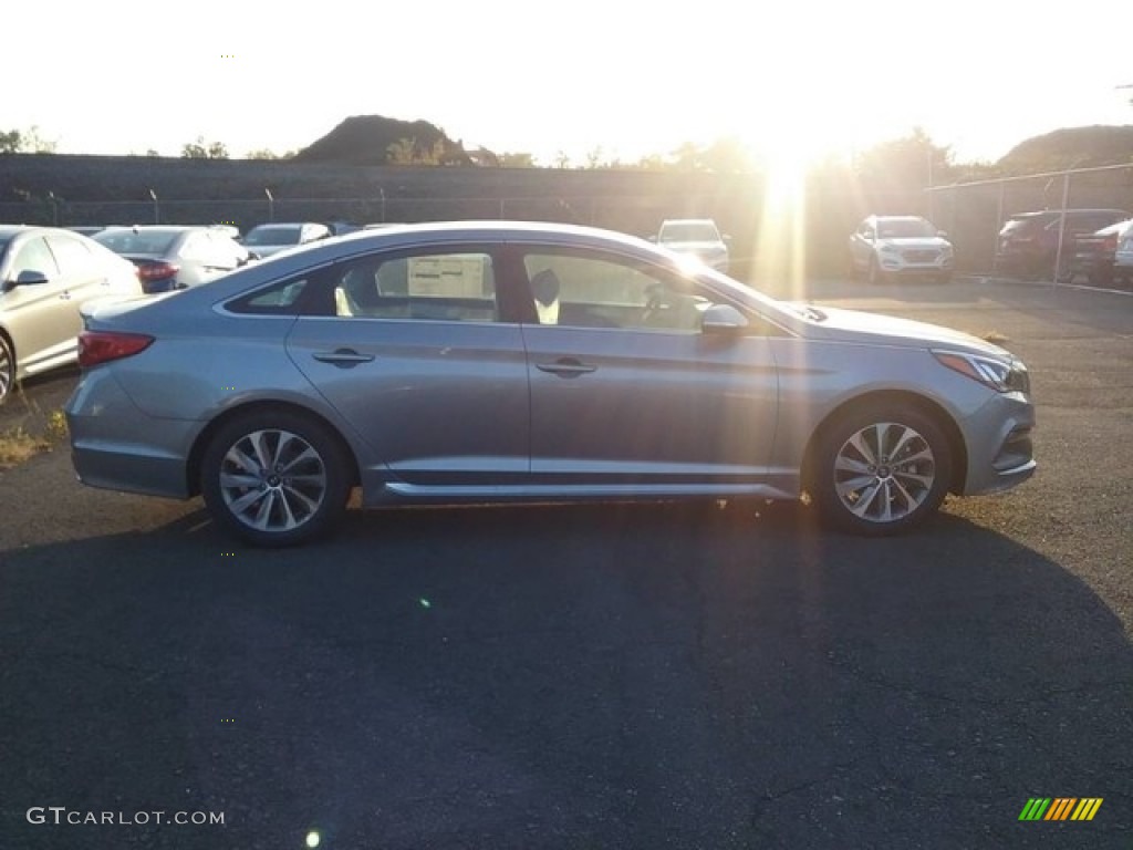 2017 Sonata Limited 2.0T - Lakeside Blue / Gray photo #6