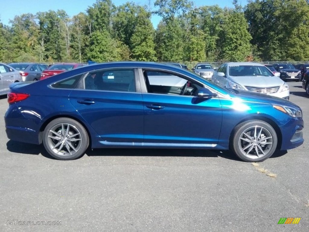 2017 Sonata Sport 2.0T - Lakeside Blue / Gray photo #2