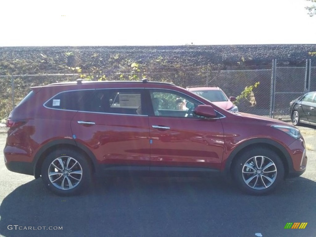 2017 Santa Fe SE AWD - Regal Red Pearl / Beige photo #2