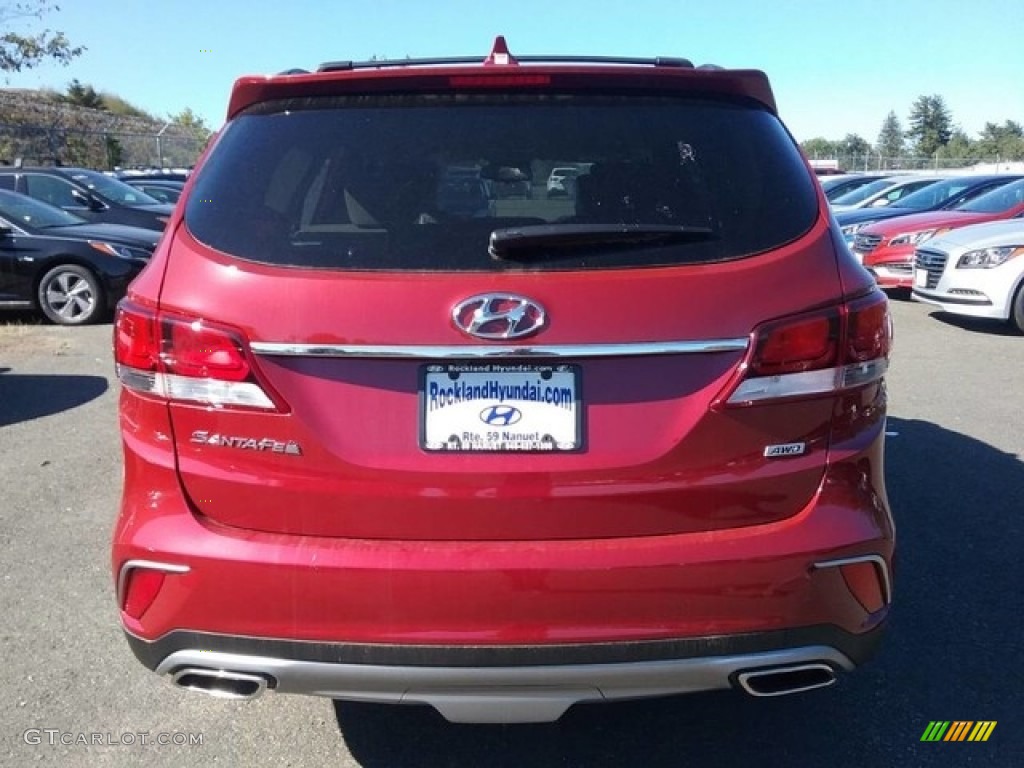 2017 Santa Fe SE AWD - Regal Red Pearl / Beige photo #3