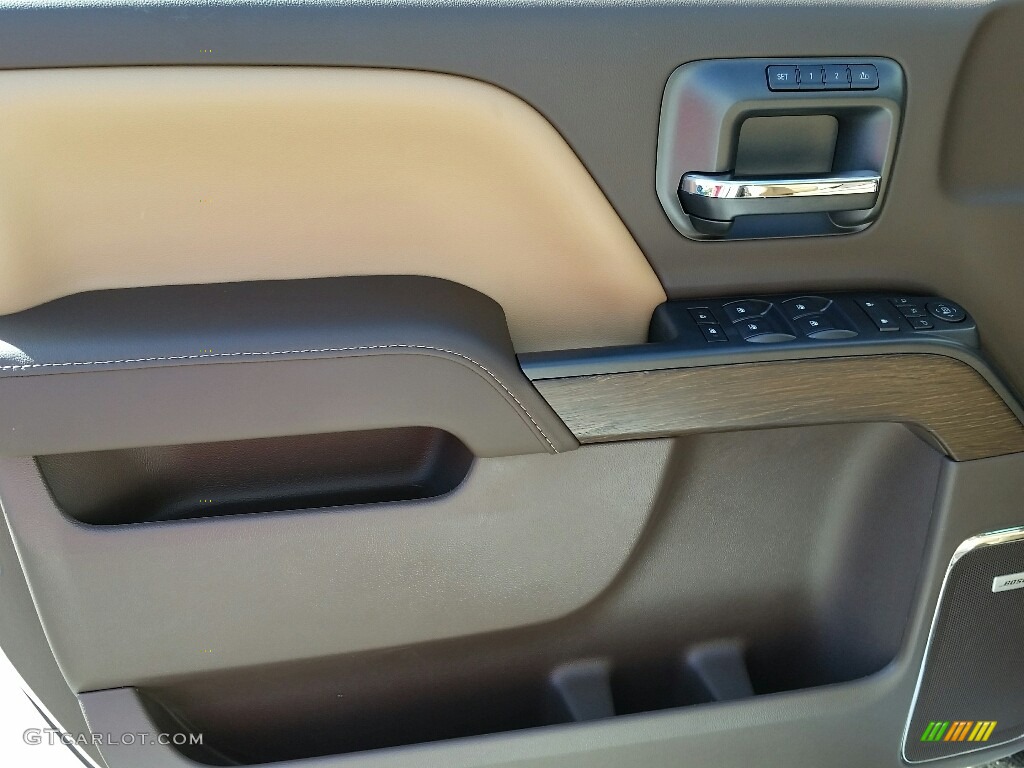 2017 GMC Sierra 1500 Denali Crew Cab 4WD Jet Black Door Panel Photo #116254464