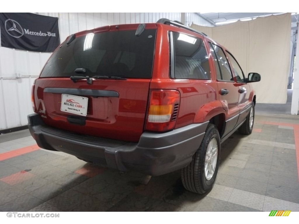 2004 Grand Cherokee Laredo 4x4 - Inferno Red Pearl / Dark Slate Gray photo #8