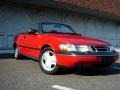 1996 Imola Red Saab 900 SE Turbo Convertible  photo #1