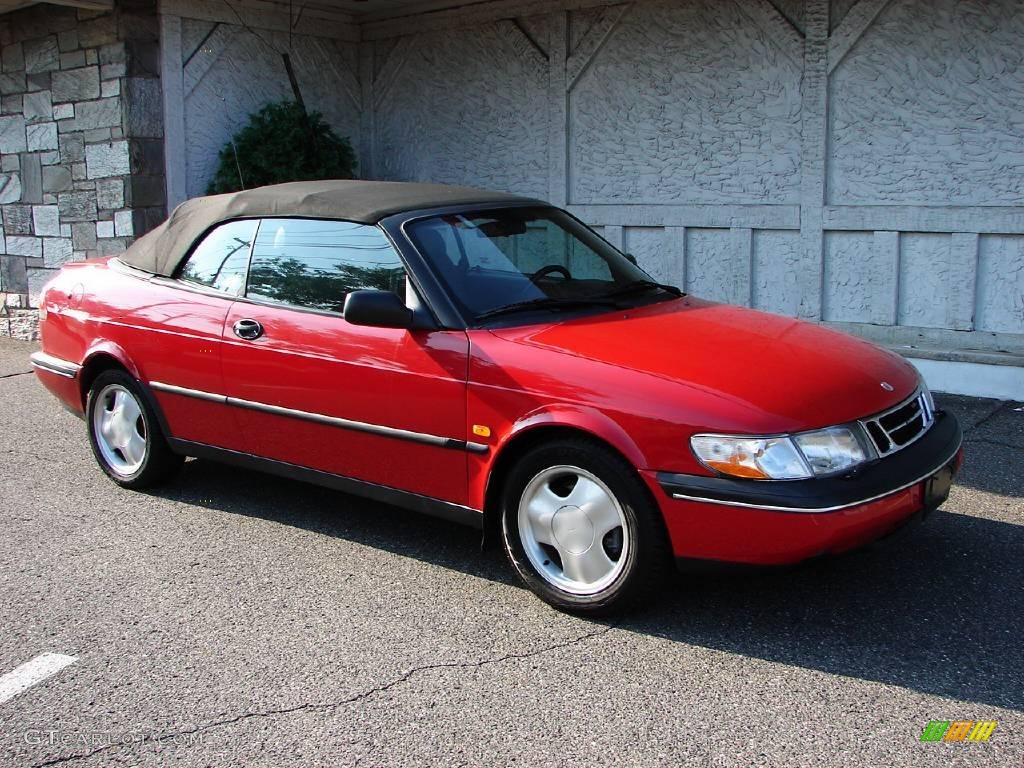 1996 900 SE Turbo Convertible - Imola Red / Black photo #3