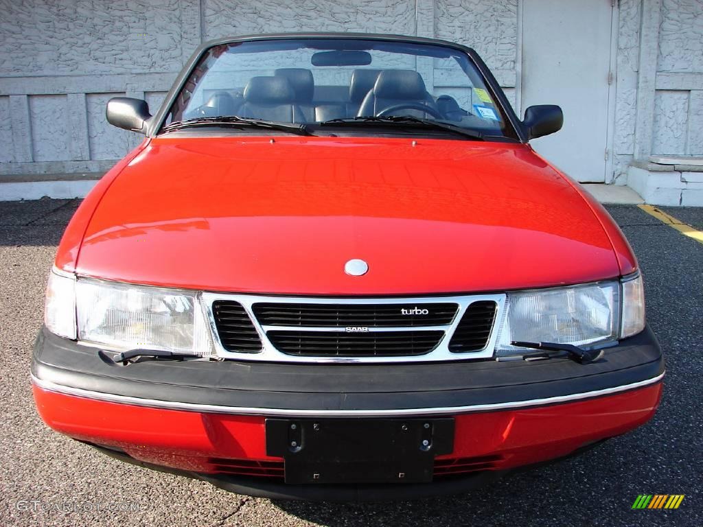 1996 900 SE Turbo Convertible - Imola Red / Black photo #7