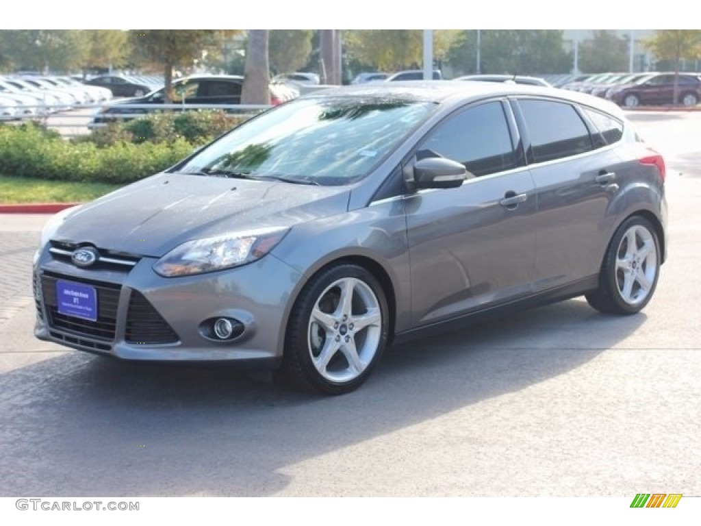 2014 Focus Titanium Hatchback - Sterling Gray / Charcoal Black photo #3