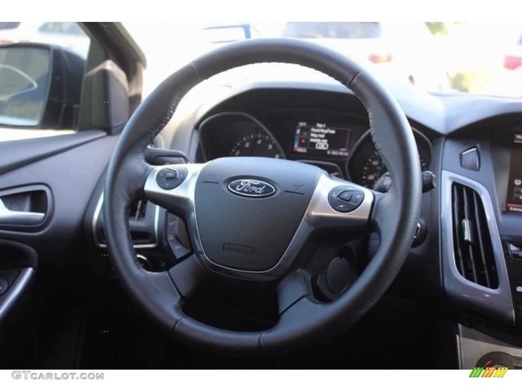 2014 Focus Titanium Hatchback - Sterling Gray / Charcoal Black photo #28