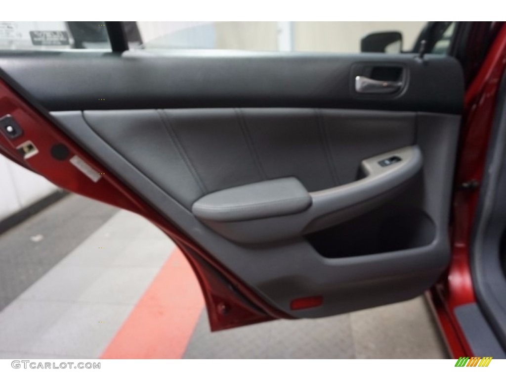2007 Accord EX-L V6 Sedan - Moroccan Red Pearl / Gray photo #16