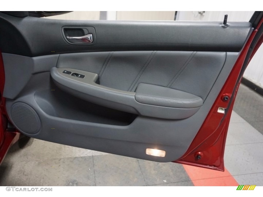 2007 Accord EX-L V6 Sedan - Moroccan Red Pearl / Gray photo #18