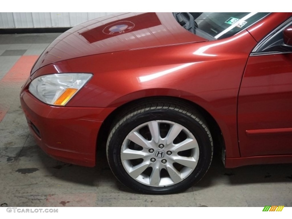 2007 Accord EX-L V6 Sedan - Moroccan Red Pearl / Gray photo #54