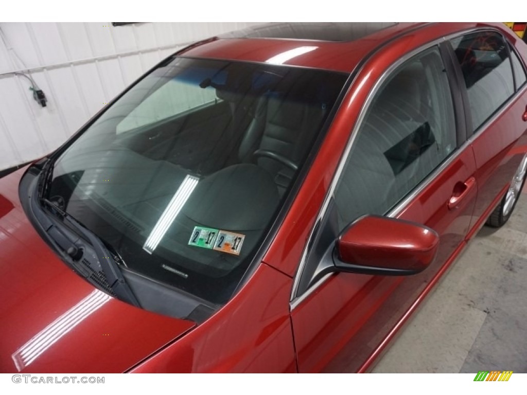 2007 Accord EX-L V6 Sedan - Moroccan Red Pearl / Gray photo #56