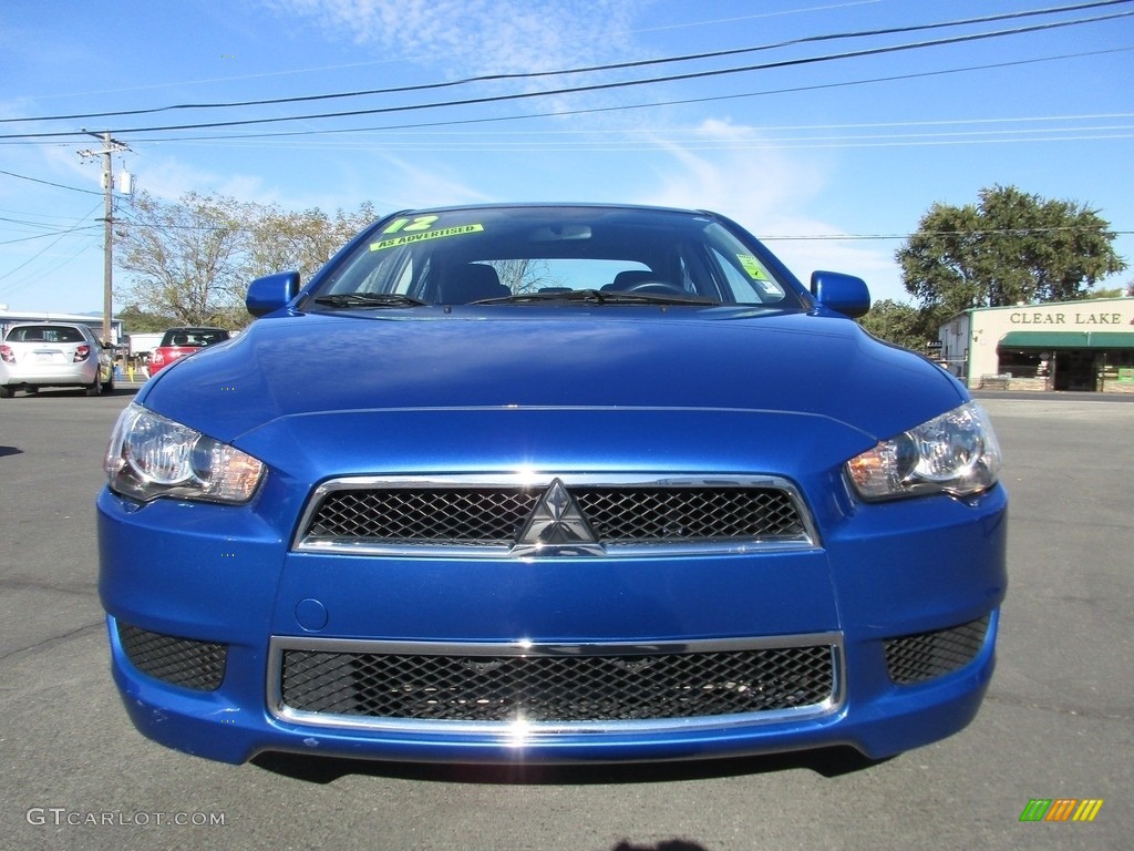 2012 Lancer SE AWD - Octane Blue Pearl / Black photo #2