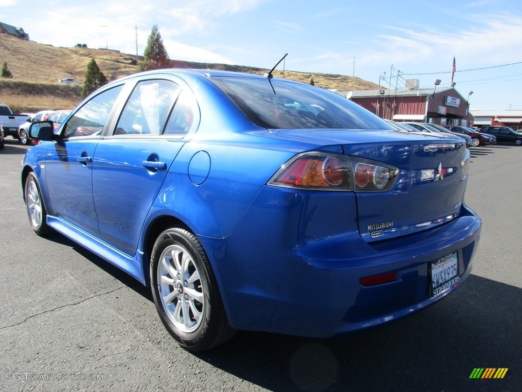 2012 Lancer SE AWD - Octane Blue Pearl / Black photo #5