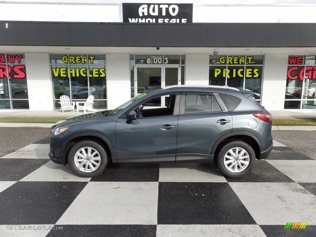 2013 CX-5 Touring - Metropolitan Gray Mica / Black photo #1