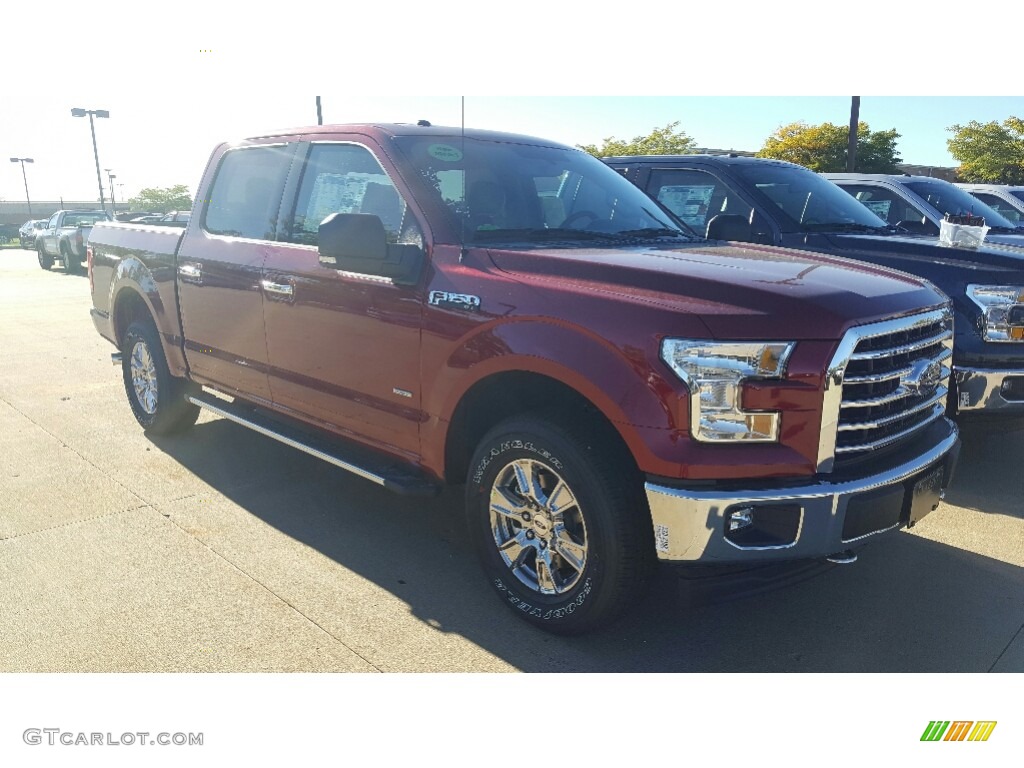2017 F150 XLT SuperCrew 4x4 - Ruby Red / Light Camel photo #1