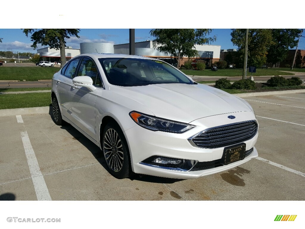 2017 Fusion SE - White Platinum / Medium Light Stone photo #1