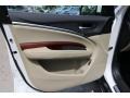 Parchment 2017 Acura MDX Advance Door Panel