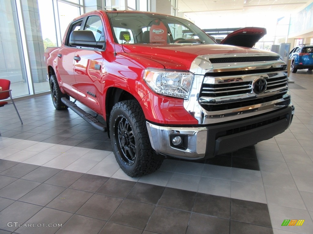 2017 Tundra SR5 CrewMax - Barcelona Red Metallic / Graphite photo #2