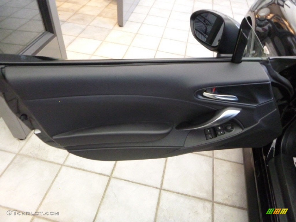 2017 Fiat 124 Spider Abarth Roadster Nero/Rosso Black/Red Door Panel Photo #116271840