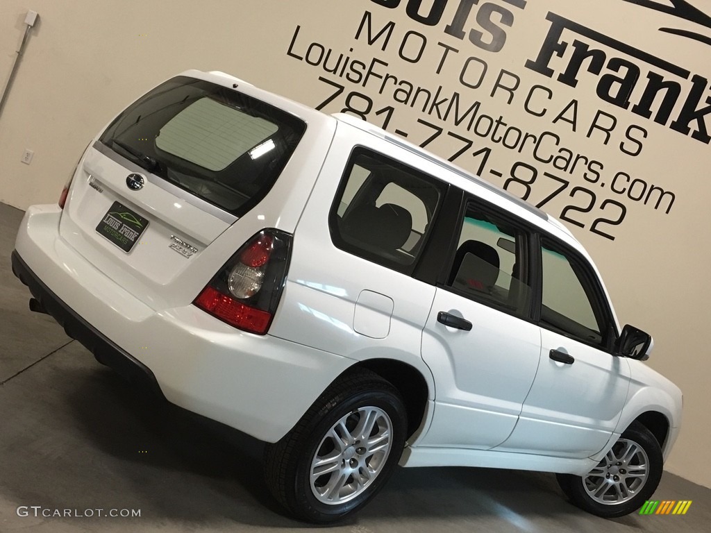 2008 Forester 2.5 X Sports - Aspen White / Anthracite Black photo #5