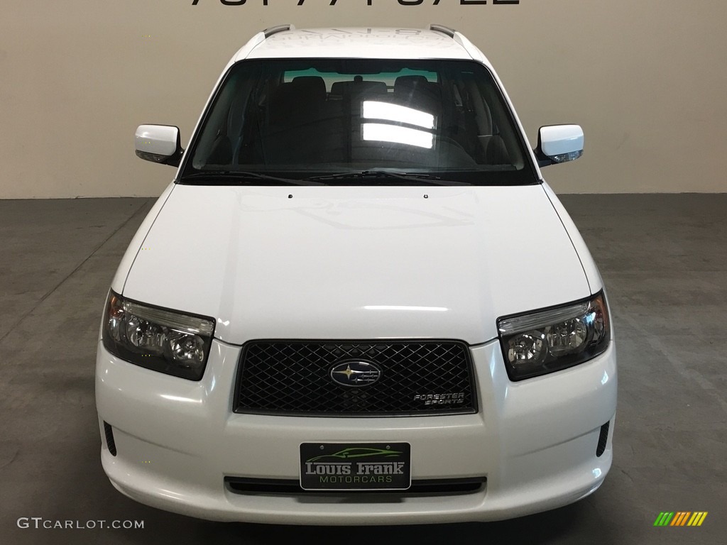 2008 Forester 2.5 X Sports - Aspen White / Anthracite Black photo #7