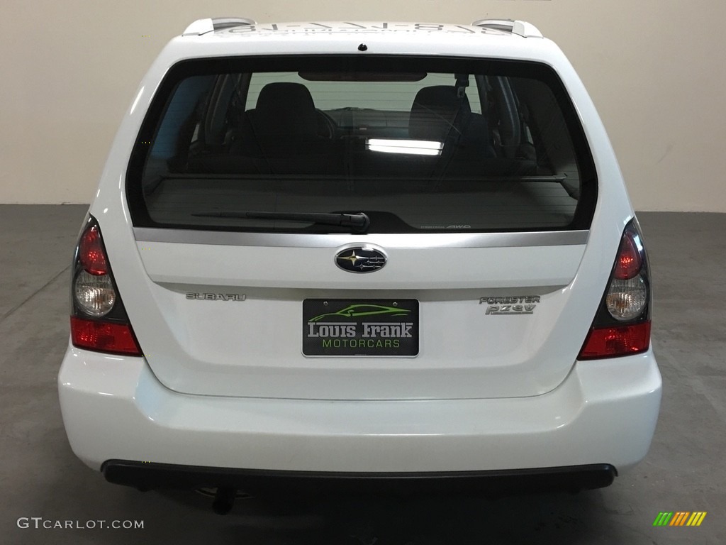 2008 Forester 2.5 X Sports - Aspen White / Anthracite Black photo #8