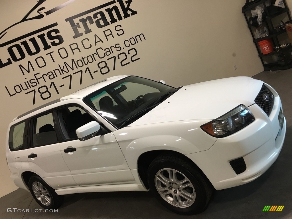 2008 Forester 2.5 X Sports - Aspen White / Anthracite Black photo #10