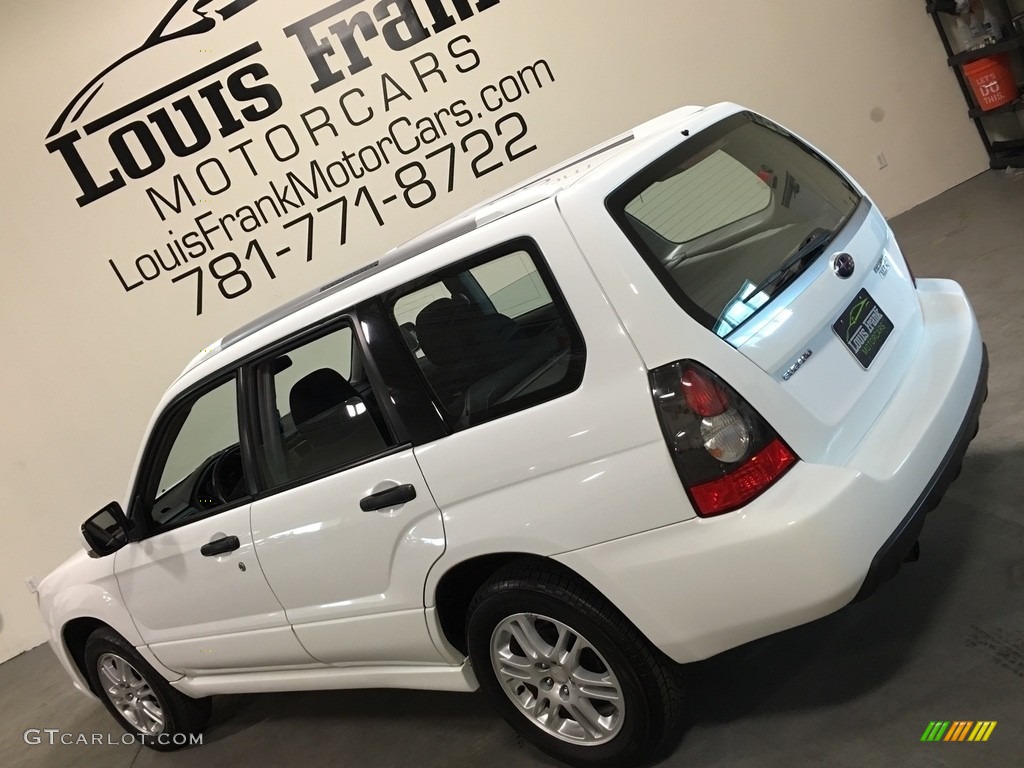 2008 Forester 2.5 X Sports - Aspen White / Anthracite Black photo #11