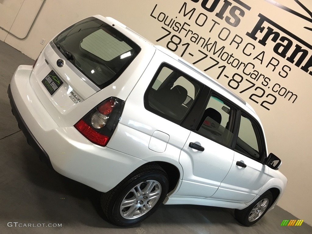 2008 Forester 2.5 X Sports - Aspen White / Anthracite Black photo #12