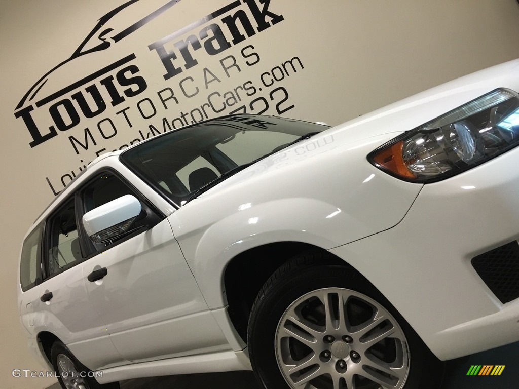 2008 Forester 2.5 X Sports - Aspen White / Anthracite Black photo #22