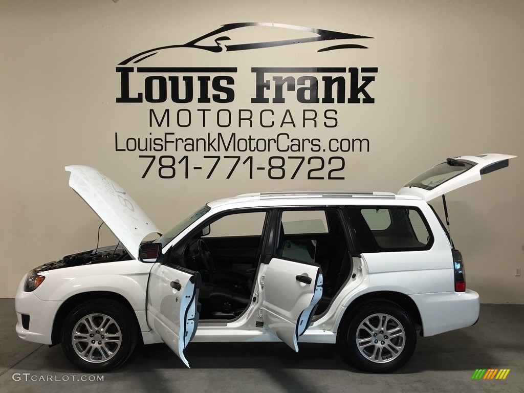 2008 Forester 2.5 X Sports - Aspen White / Anthracite Black photo #45