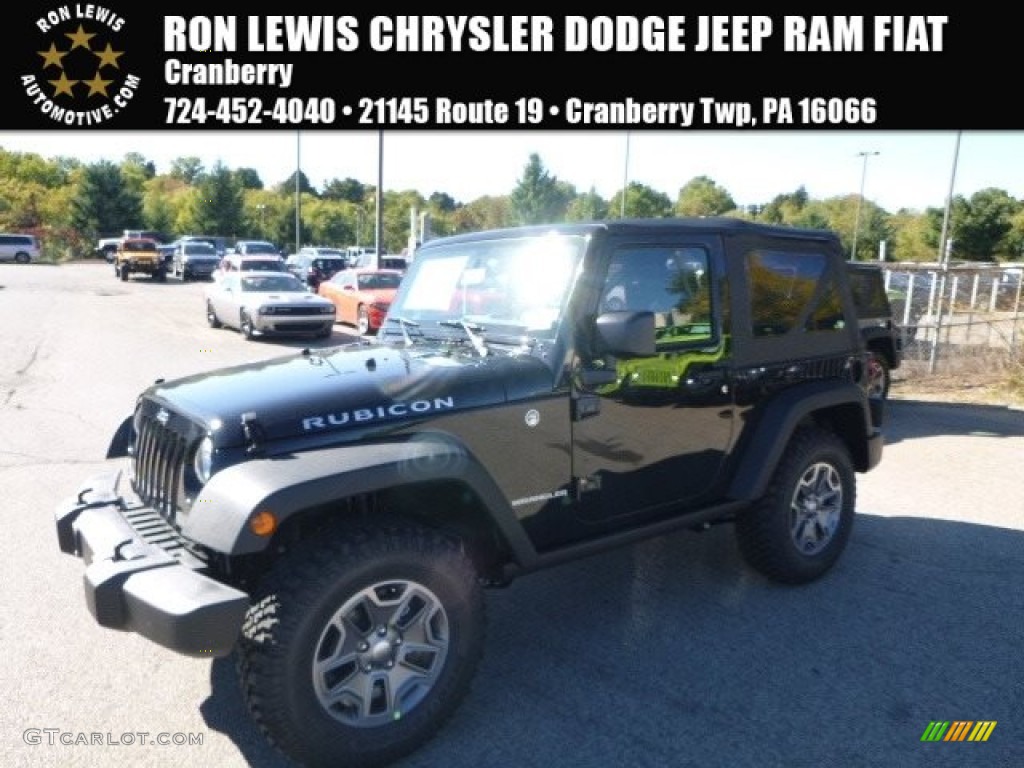 2017 Wrangler Rubicon 4x4 - Black / Black photo #1